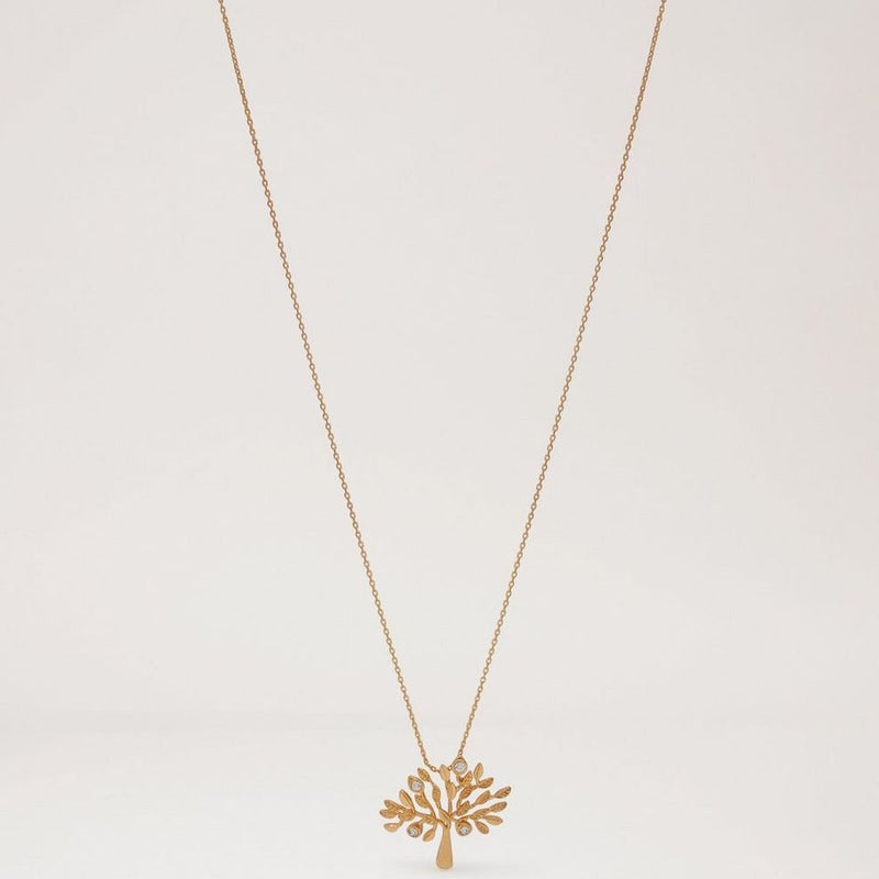 Mulberry Tree Necklace Brass