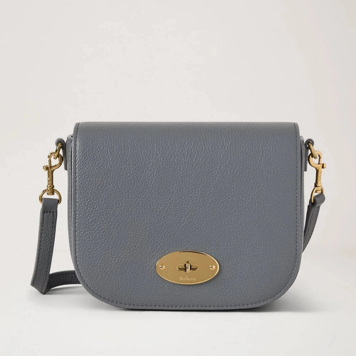 Mulberry Small Darley Satchel Small Classic Grain Foggy Gray