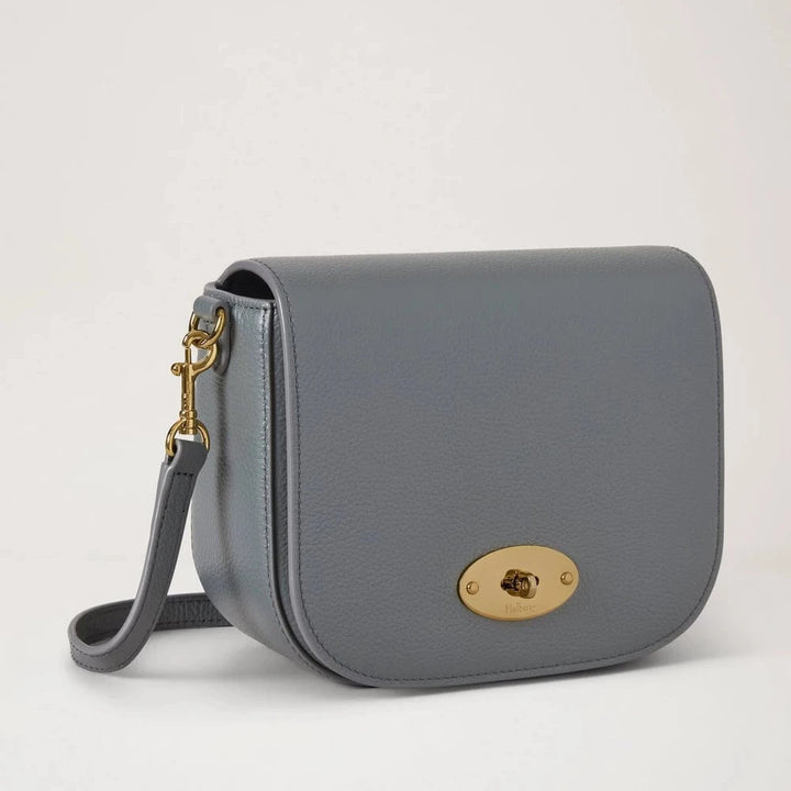Mulberry Small Darley Satchel Small Classic Grain Foggy Gray