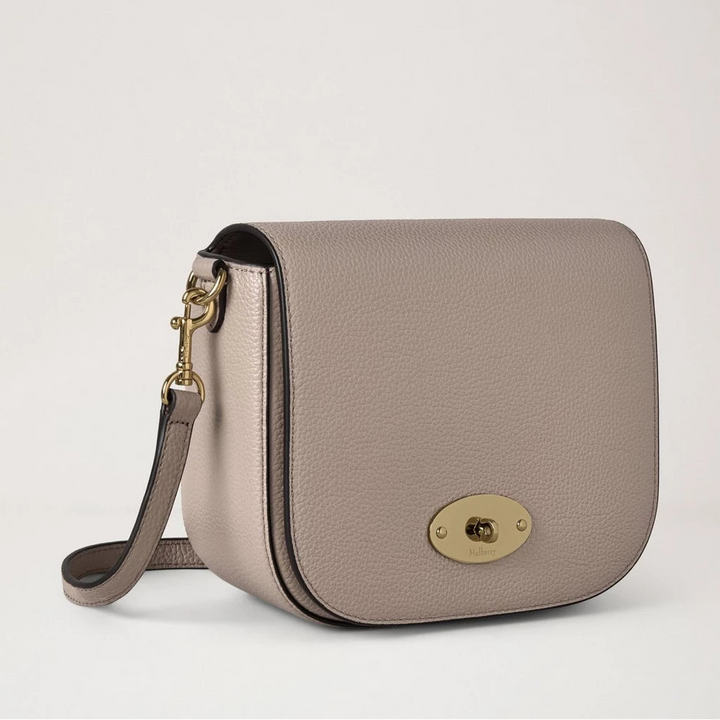 Mulberry Small Darley Satchel Small Classic Grain Cashmere Taupe