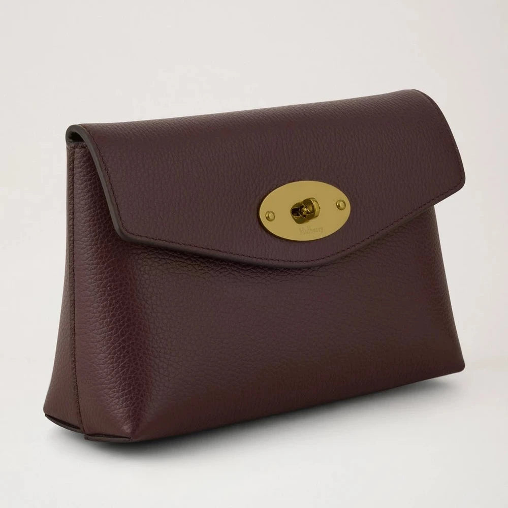 Mulberry Darley Cosmetic Pouch Oxblood Small Classic Grain – produktbillede 2