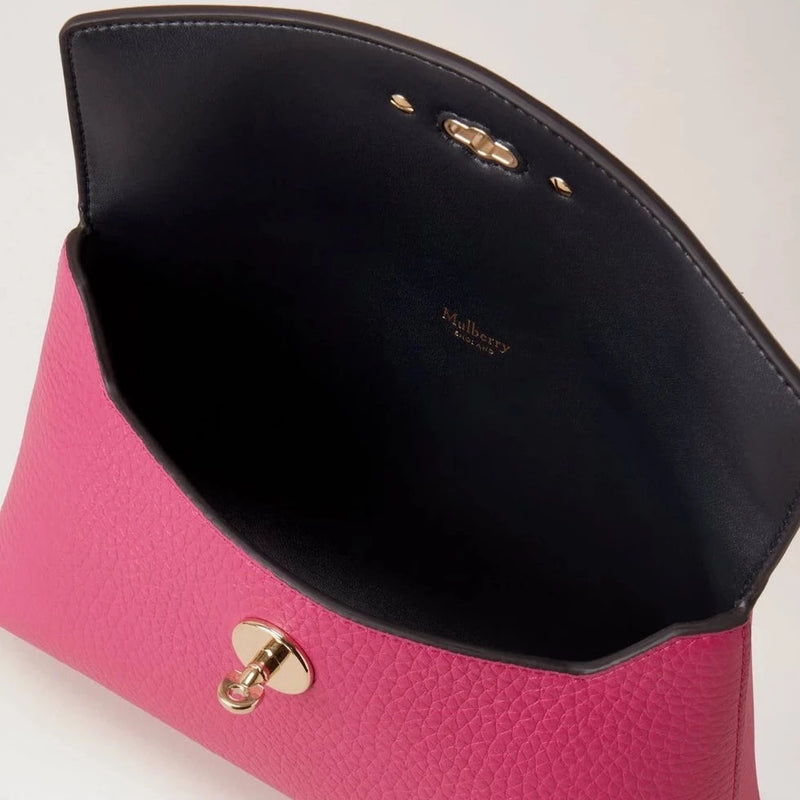 Mulberry Darley Cosmetic Pouch Heavy Grain Mulberry Pink