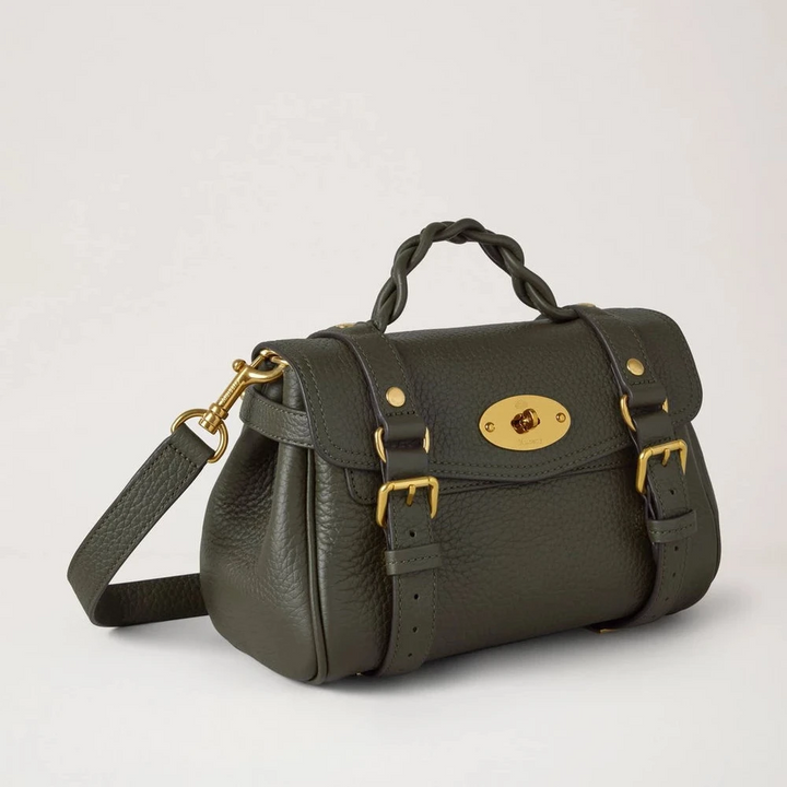 Mulberry Mini Alexa Juniper Green Heavy Grain - Alexa Taske - RL6595/736Q749
