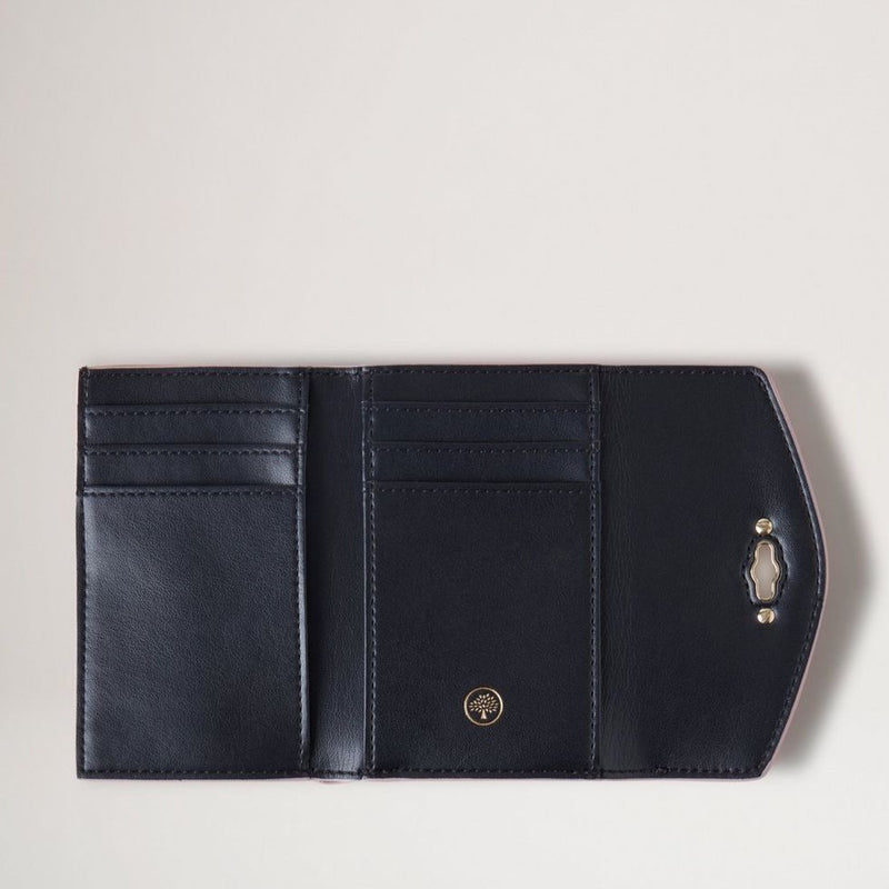 Mulberry Folded Darley Wallet Micro Classic Grain Powder Rose