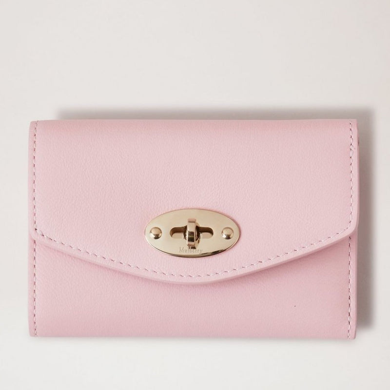 Mulberry Folded Darley Wallet Micro Classic Grain Powder Rose