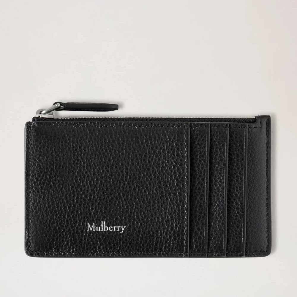 Mulberry Continental Long Zipped Card Holder Black