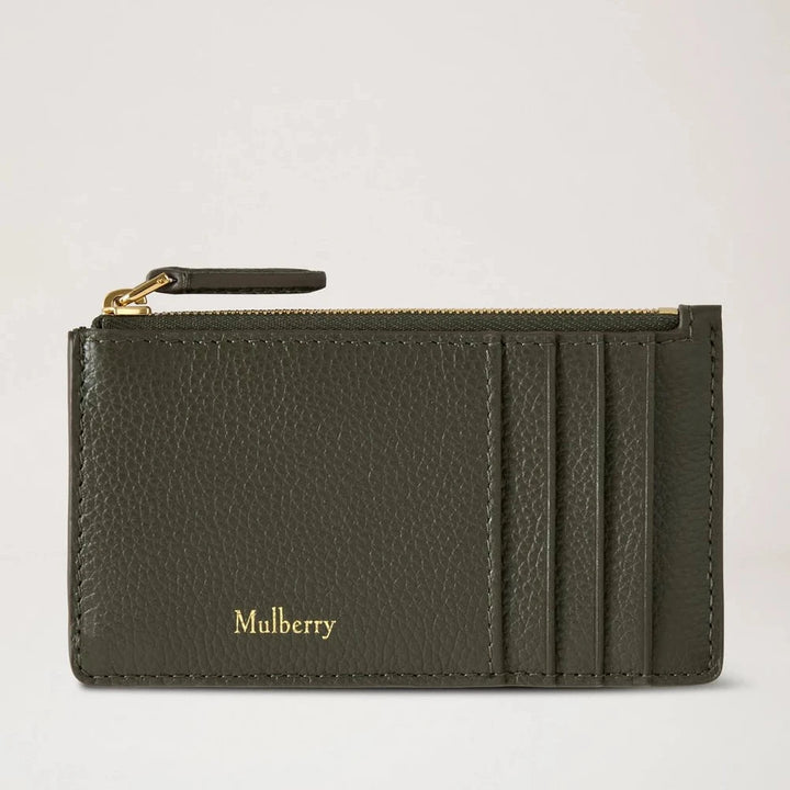 Mulberry Continental Long Zipped Card Holder Juniper Green