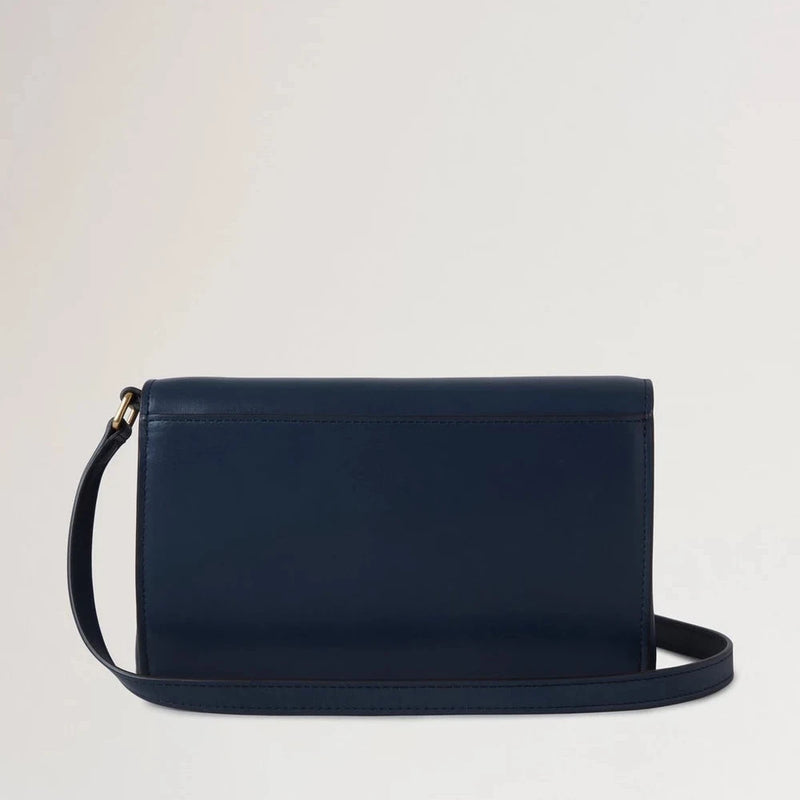 Mulberry Lana Wallet On Strap High Gloss Leather Night Sky