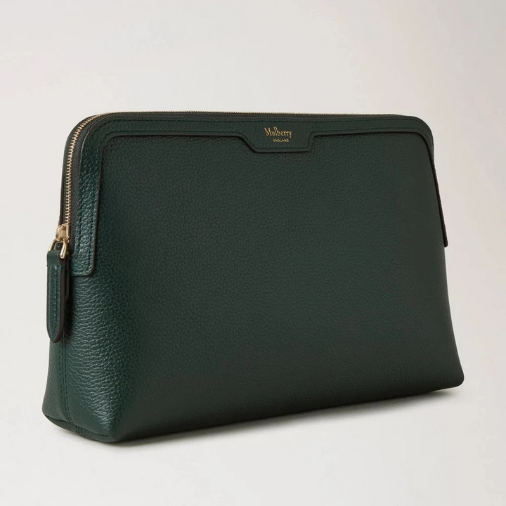 Mulberry Medium Cosmetic Pouch Mulberry Green Small Classic Grain