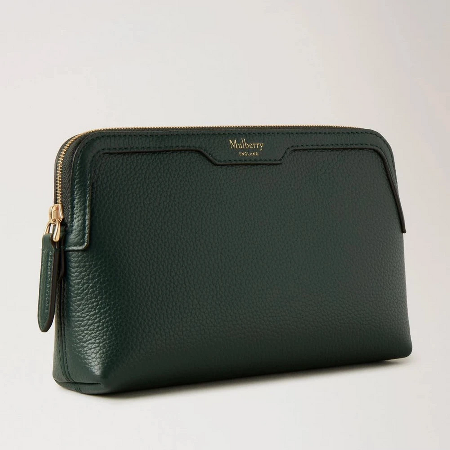 Mulberry Small Cosmetic Pouch Mulberry Green Small Classic Grain