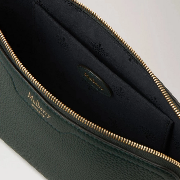Mulberry Small Cosmetic Pouch Mulberry Green Small Classic Grain