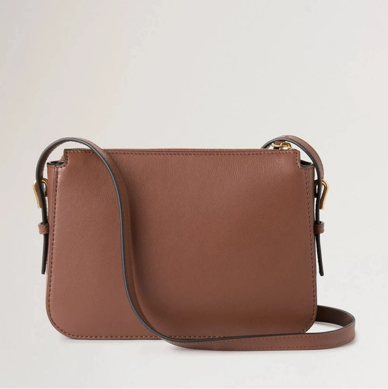 Mulberry Clovelly Pouch Micro Classic Grain Bright Oak