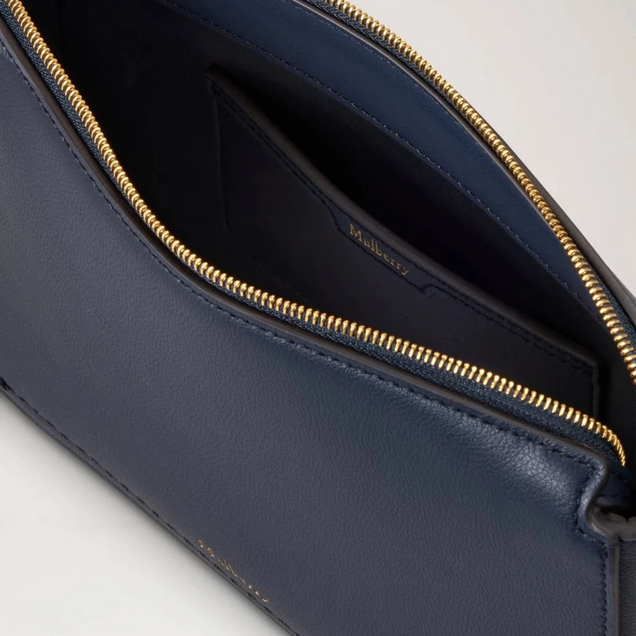 Mulberry Clovelly Pouch Micro Classic Grain Night Sky
