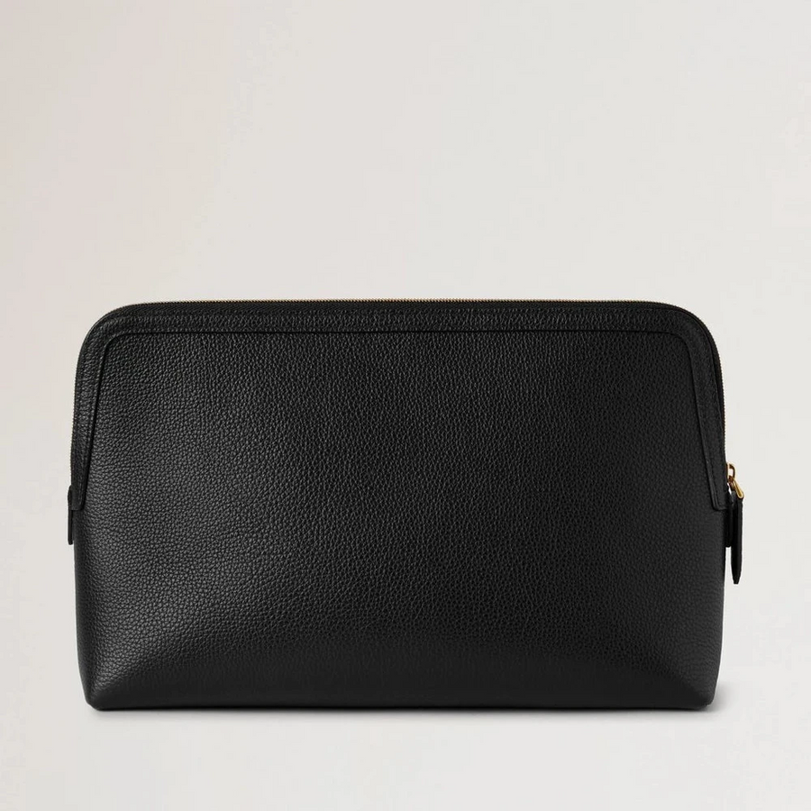 Mulberry Large Cosmetic Pouch Black Small Classic Grain