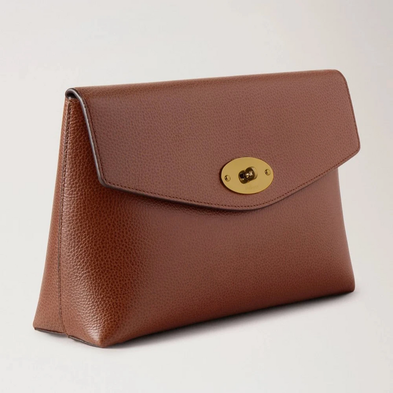 Mulberry Large Darley Cosmetic Pouch Oak Small Classic Grain