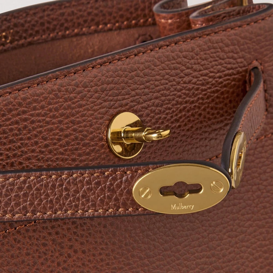 Mulberry Mini Islington Bucket Oak Two-Tone Small Classic Grain