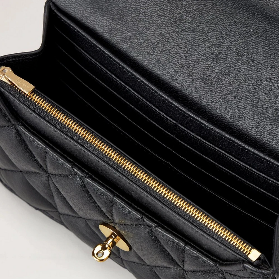 Mulberry Small Darley Quilted Vesta Nappa Black