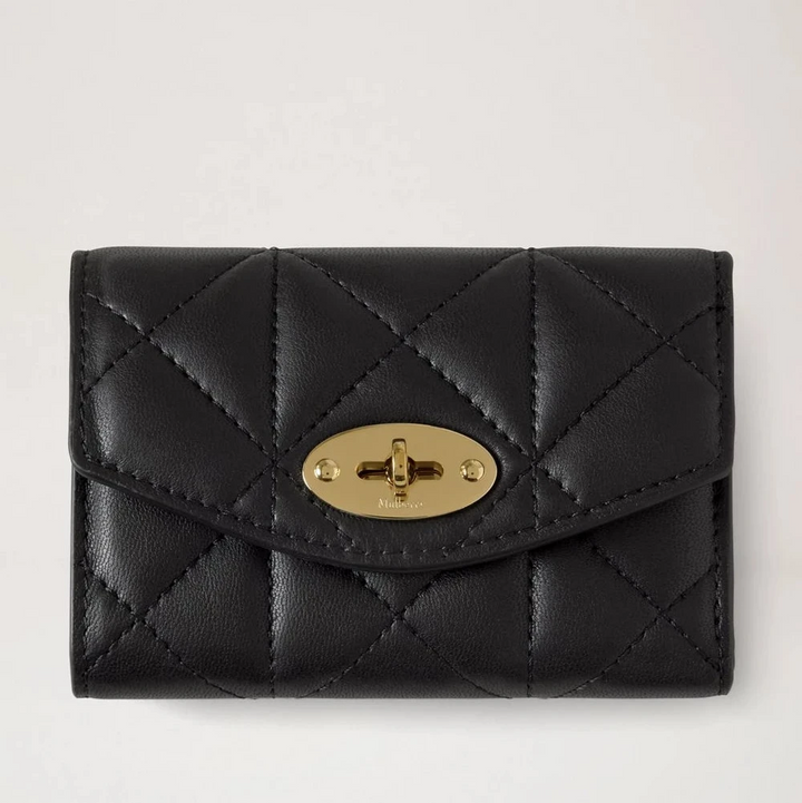 Mulberry Darley Folded Multi-Card Wallet Black Quilted - Darley Pung - RL8896/676A100