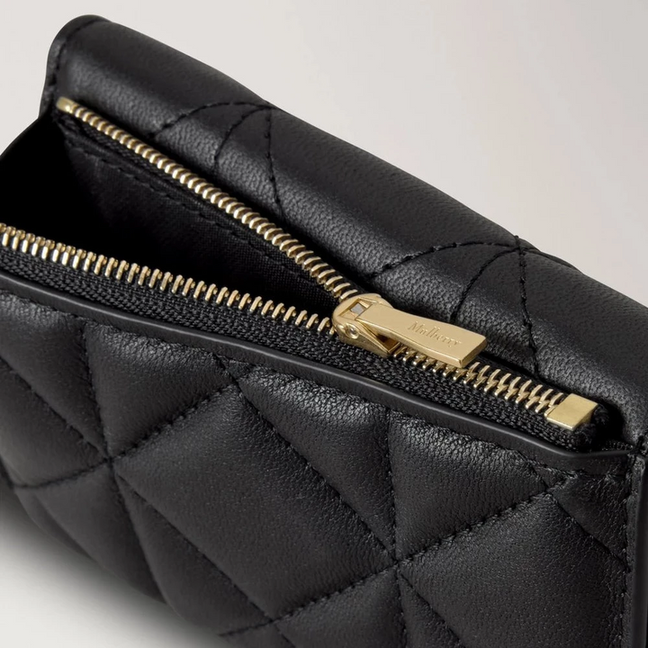 Mulberry Darley Folded Multi-Card Wallet Black Quilted - Darley Pung - RL8896/676A100