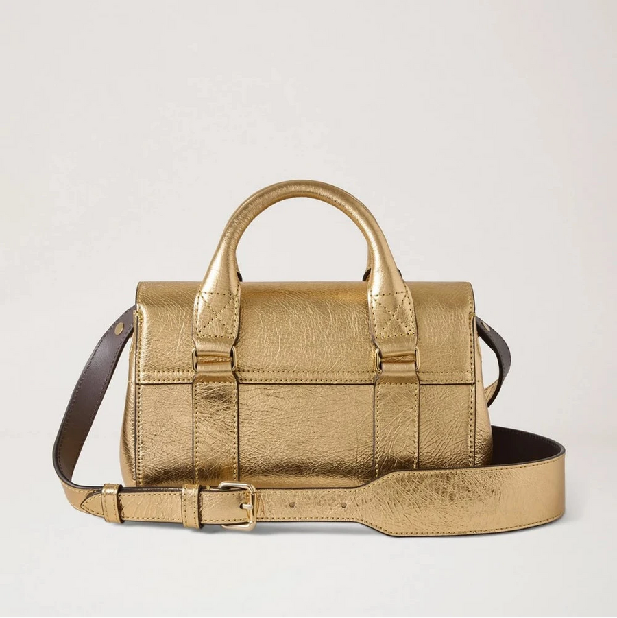 Mulberry Mini Heritage Bayswater Metallic Somerset Gold