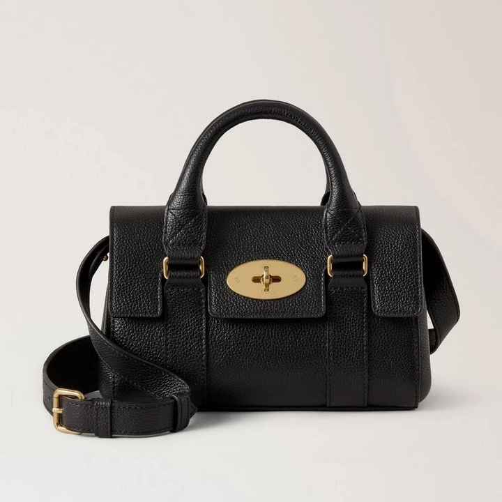 Mulberry Mini Heritage Bayswater Small Classic Grain Black - Bayswater Taske - RL8928/205A100