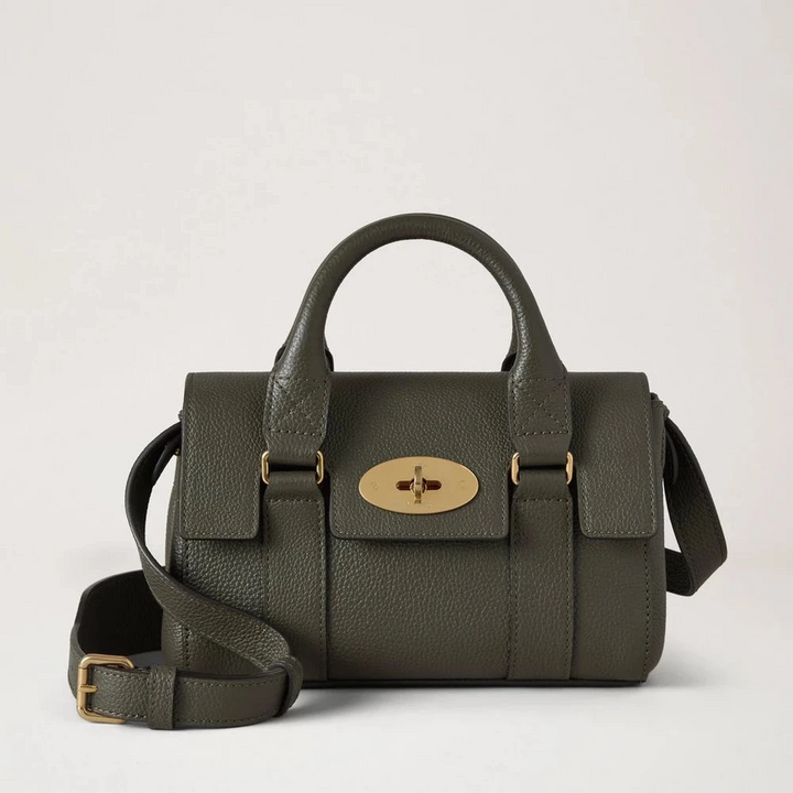 Mulberry Mini Heritage Bayswater Small Classic Grain Juniper Green - Bayswater Taske - RL8928/205Q749