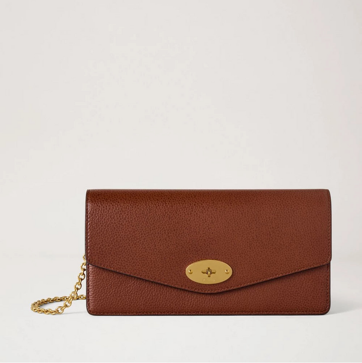Mulberry Darley Clutch Small Classic Grain Oak