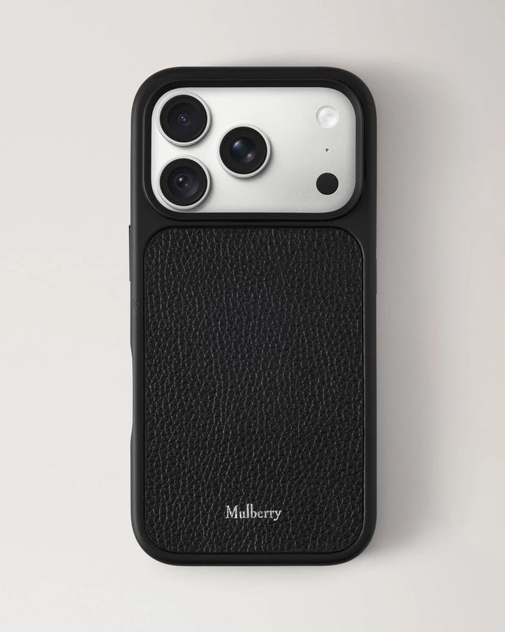 Mulberry iPhone 18 Case Black Small Classic Grain – RL9115/205A100