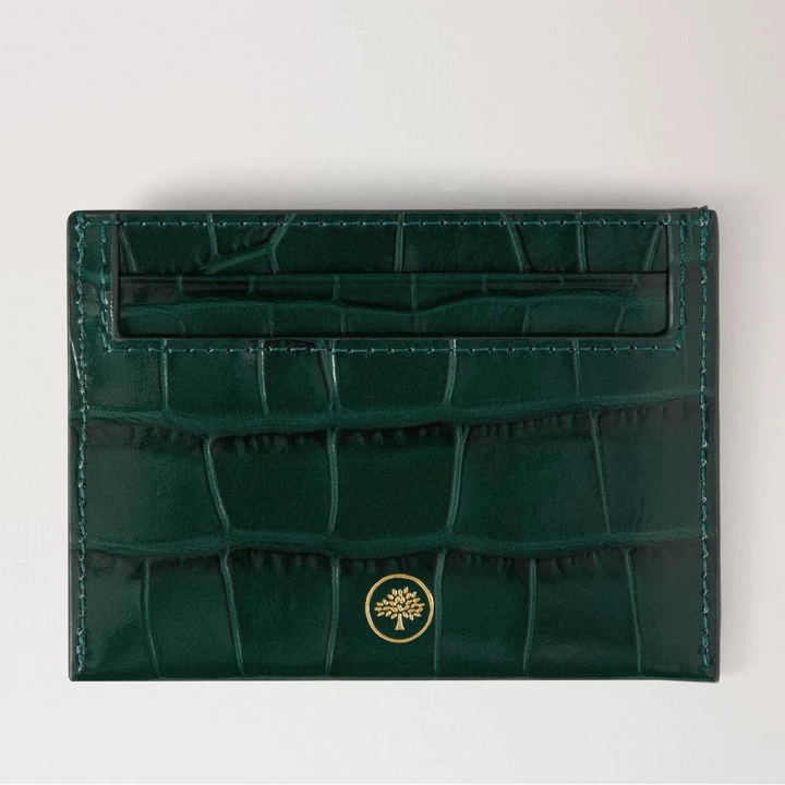 Mulberry Credit Card Slip Emerald Shiny Croc – produktbillede 2