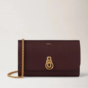 Mulberry Amberley Clutch Oxblood Small Classic Grain