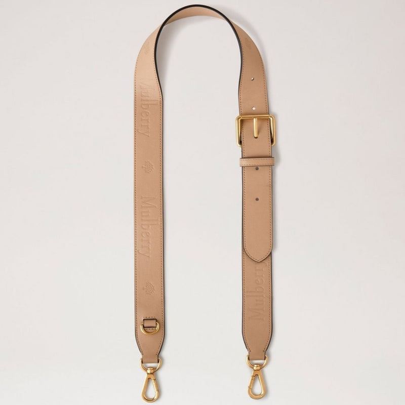 Mulberry Debossed Logo Leather Strap Maple