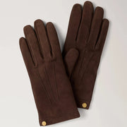 Mulberry Suede Gloves Ebony Suede & Cashmere