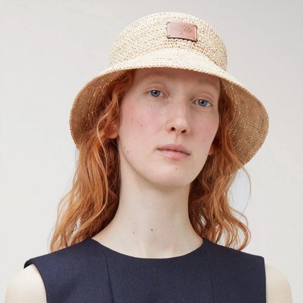 Mulberry Summer Raffia Bucket Hat / Sommerhat