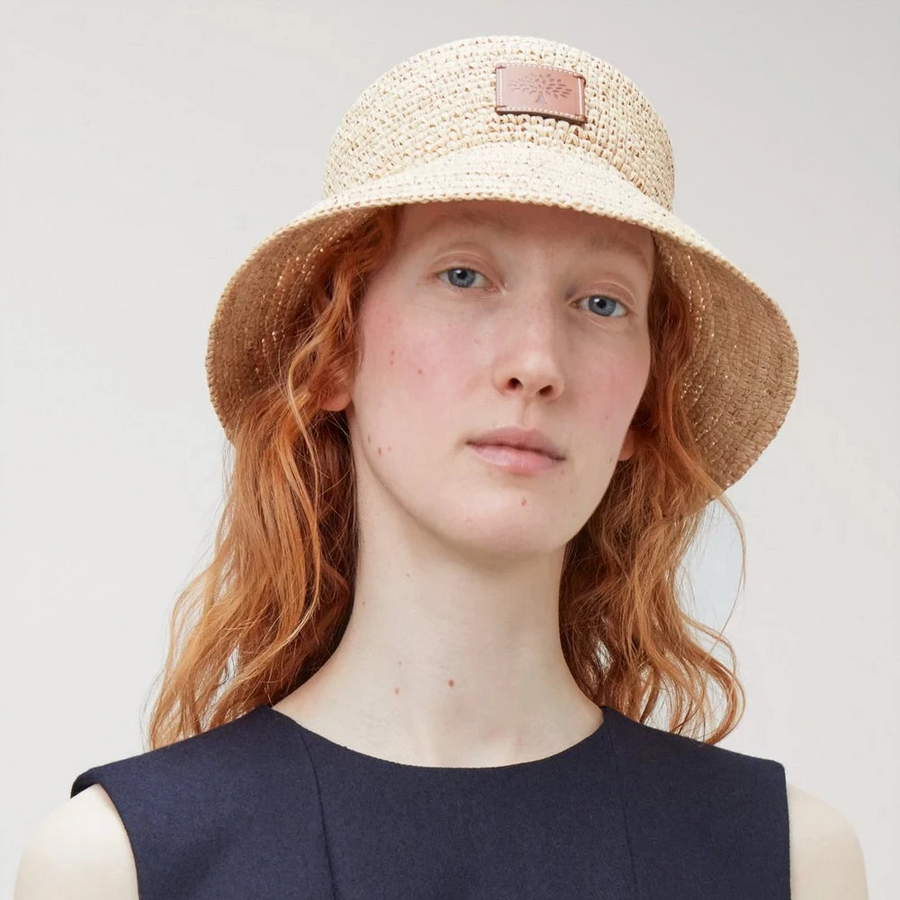 Mulberry Summer Raffia Bucket Hat / Sommerhat