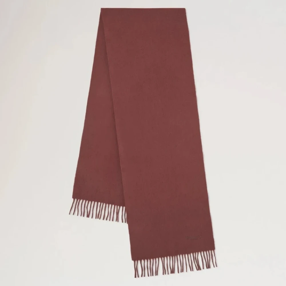 Mulberry Small Solid Merino Wool Scarf Bright Oak - - VS4318/946G222