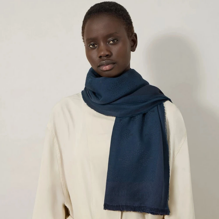 Mulberry Tree Square Night Sky Cotton Silk Blend - Tørklæder - VS4639/709U888