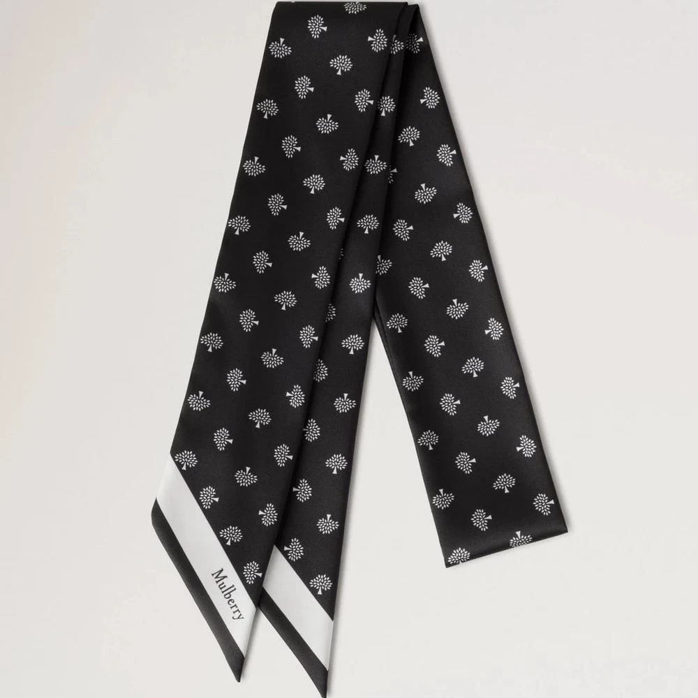 Mulberry Skinny Scarf - Mulberry Tree Black