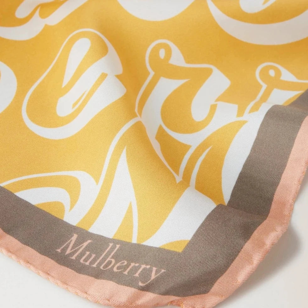 Mulberry Fantasy Logo Square Scarf