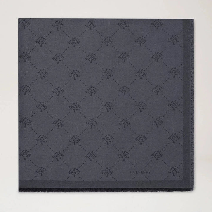Mulberry Diamond Tree Square Black Cotton