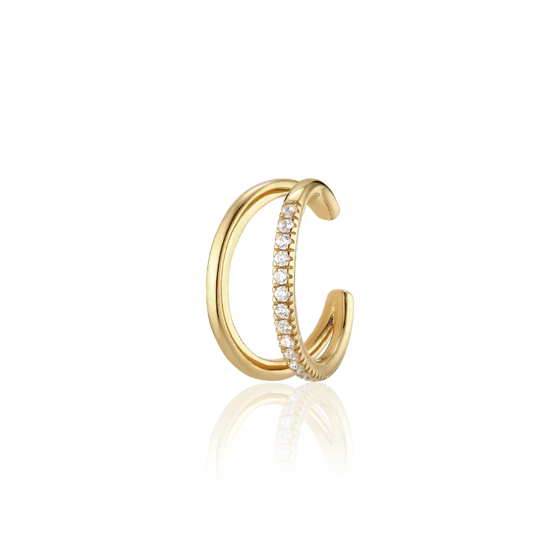 Alura Copenhagen Grace Ear Cuff – Forgyldt Ear Cuff med Zirkonia