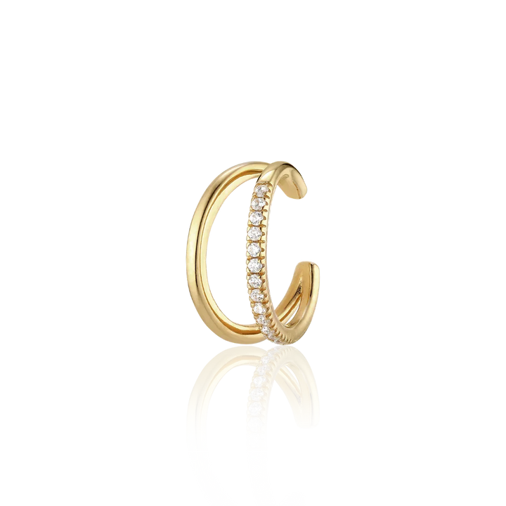 Alura Copenhagen Grace Ear Cuff – Forgyldt Ear Cuff med Zirkonia