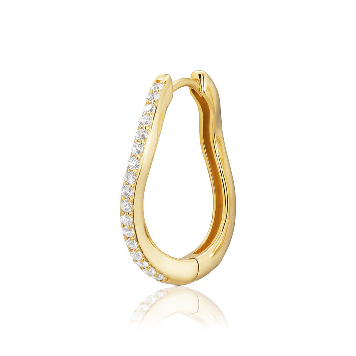 Alura Grace Single Hoop Ørering med Zirkonia