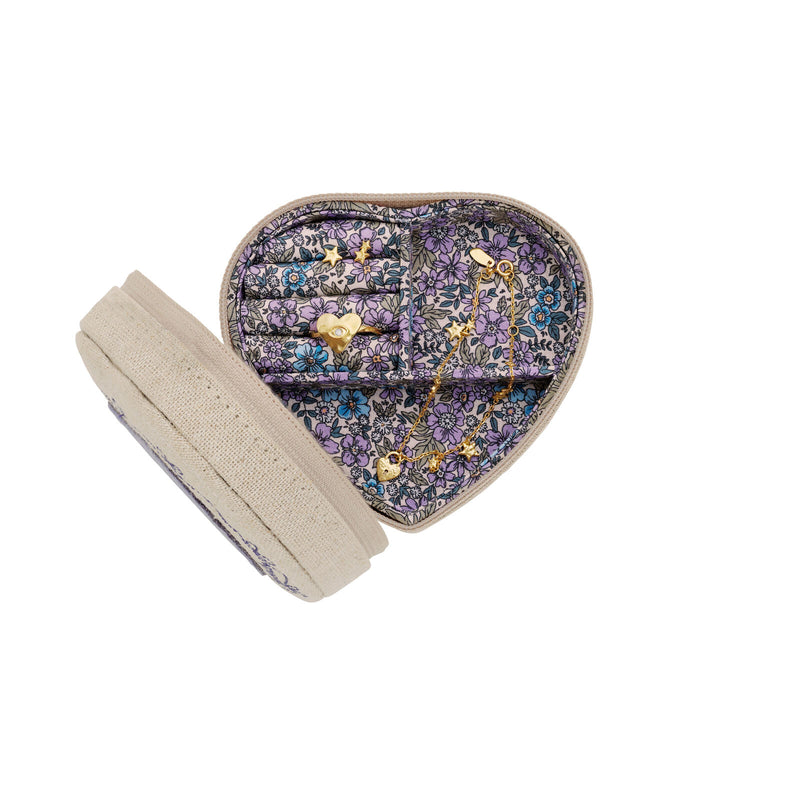 Maanesten Heart Jewelry Box Sand - Smykkerskrin