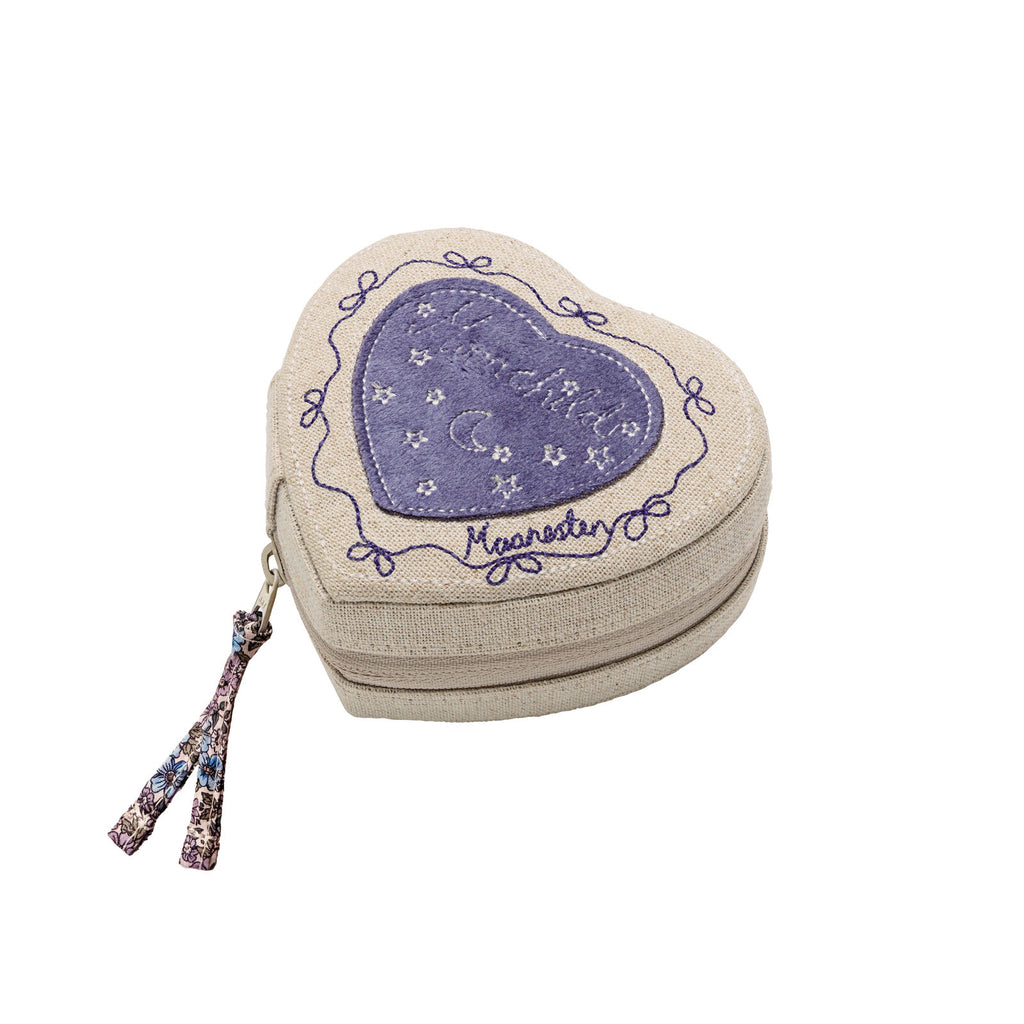 Maanesten Heart Jewelry Box Sand - Smykkerskrin