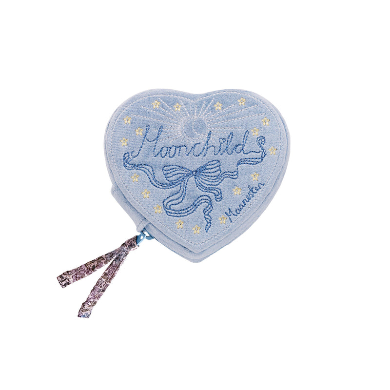 Maanesten Heart Jewelry Box Sky Blue - Smykkerskrin