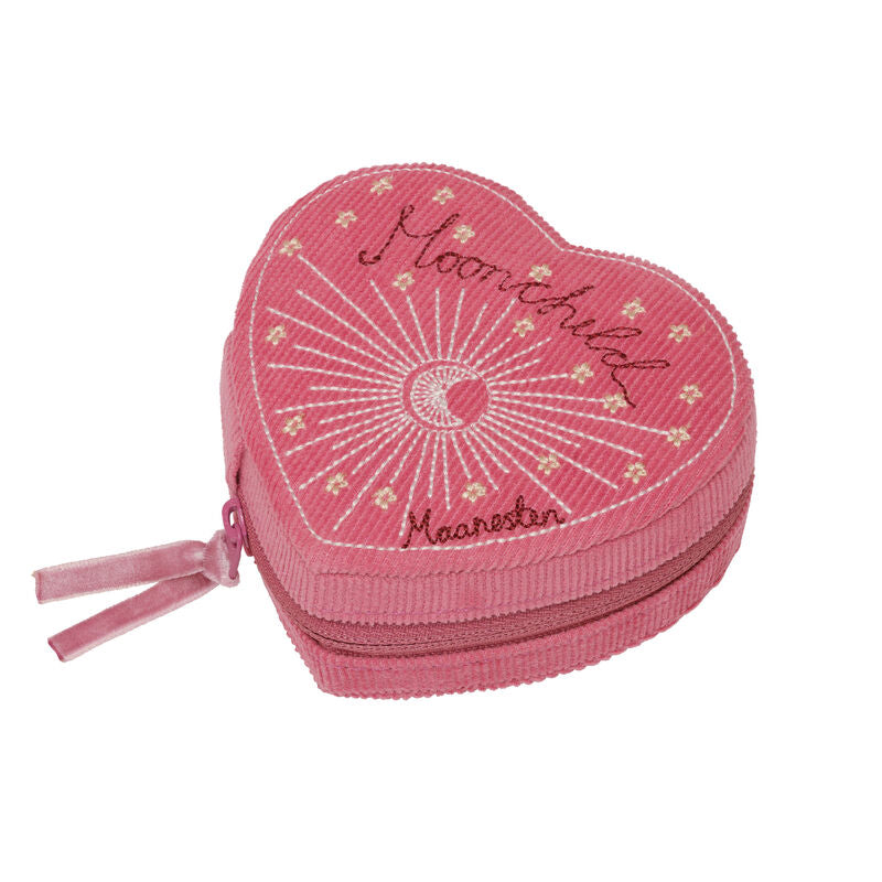 Maanesten Heart Jewelry Box Pink - Smykkerskrin