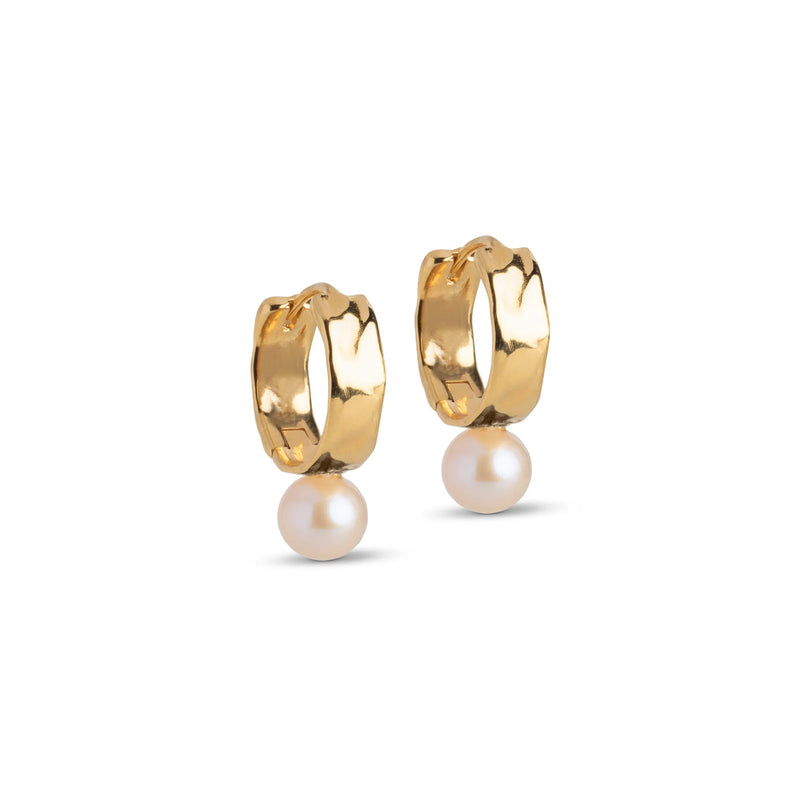 Enamel Avaya Pearl Hoops