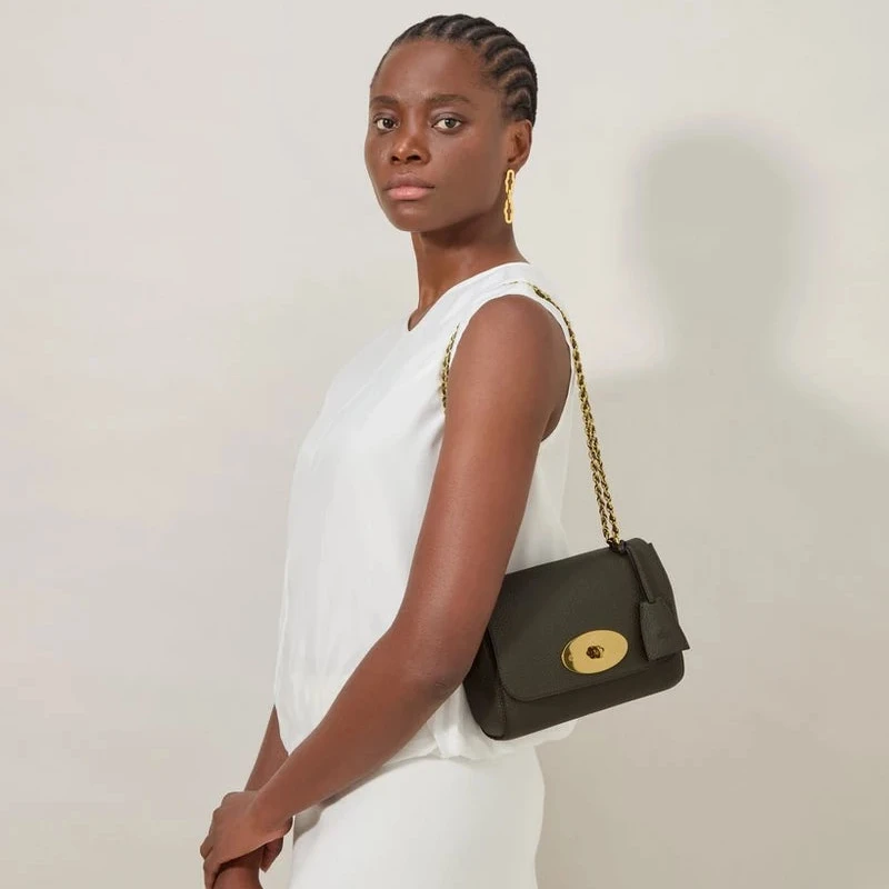 Mulberry Lily Heavy Grain Juniper Green