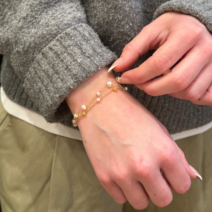 Alura Ocean Armbånd med Ferskvandsperler