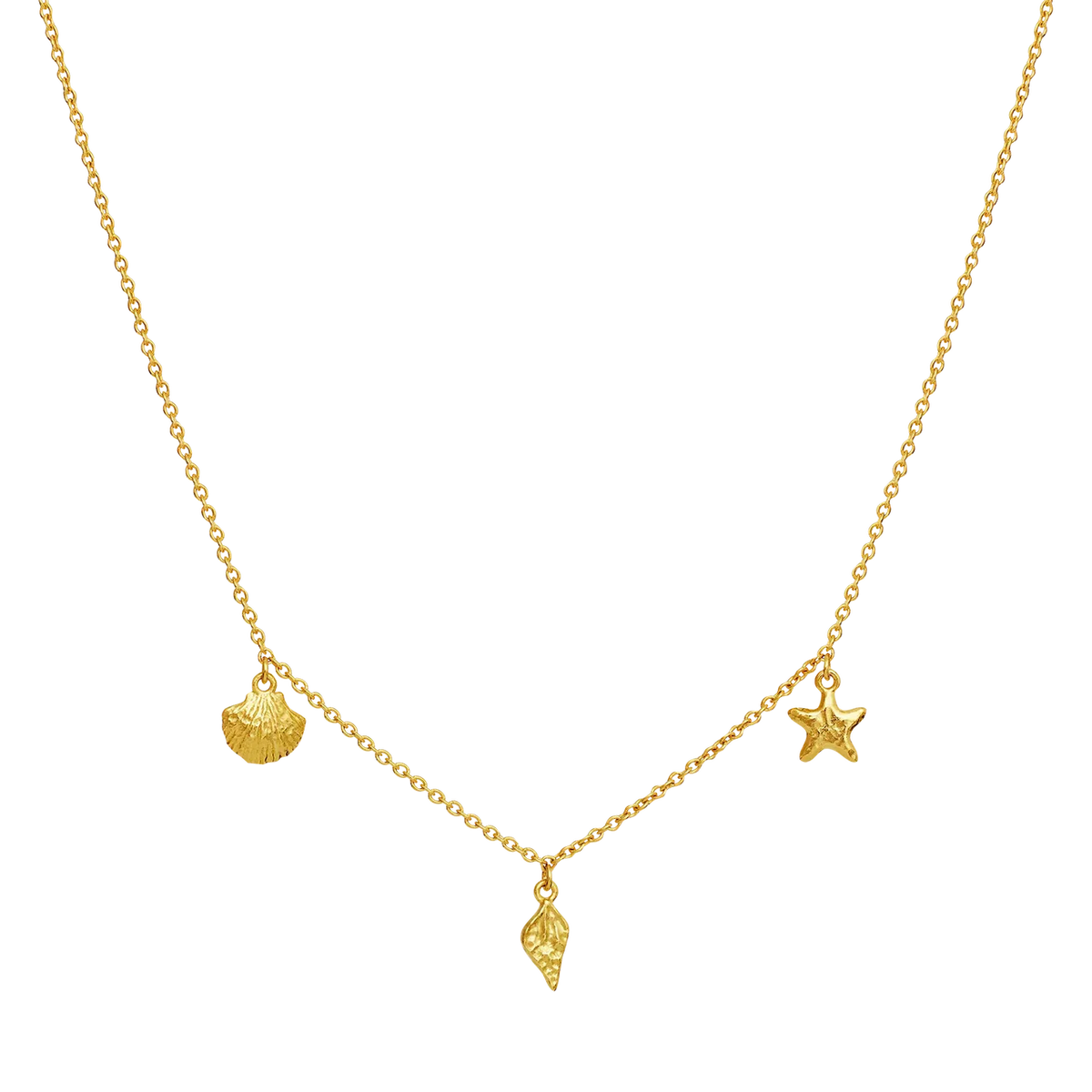 Maanesten Iluka Halskæde – Forgyldt